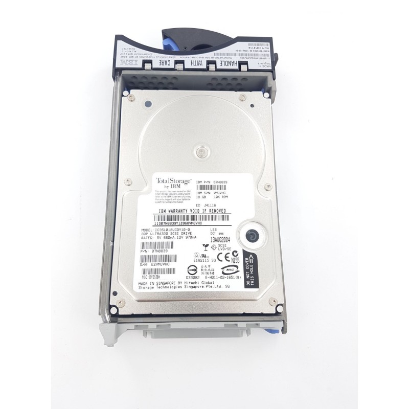 IBM 07N8839 18GB SCSI HDD 10K 55P4114 IC35L018UCDY10-0