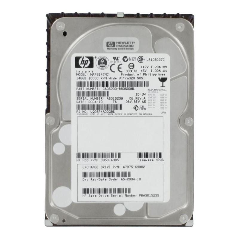 HP Seagate 146GB 10K U320 80-PIN SCA SCSI 3.5P