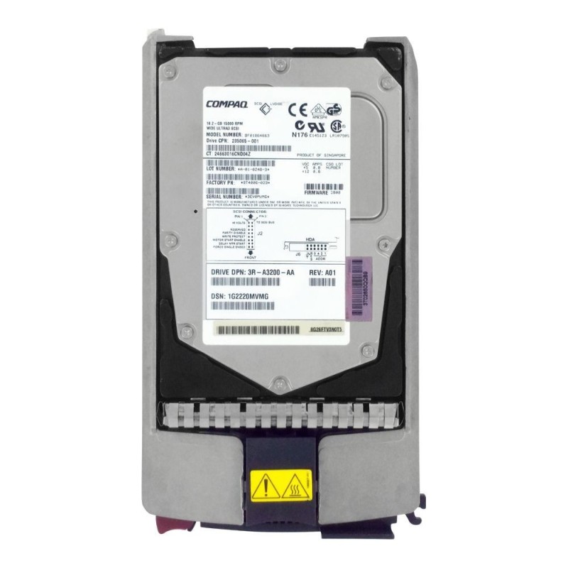 HP BF01864663 18.2GB Internal 15000RPM 3.5HDD 80PIN 235065-001 189395-001 9T4006-023 BF01864663