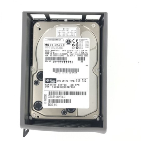 SUN X6713A 540-4519-01 390-0116 73.4GB 10K RPM FC HDD Fujitsu MAP3735FC