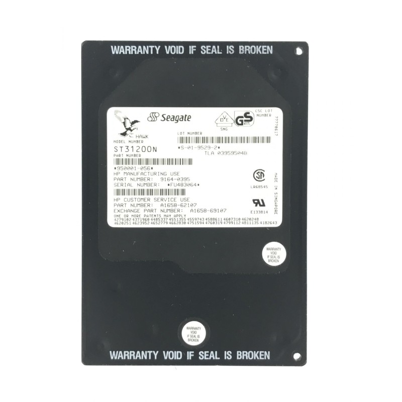 HP Seagate A1658-62107 A1658-69107 9164-0394 950001-056 ST31200N1GB SCSI 3.5" HDD 50 PIN. 5400 RPM