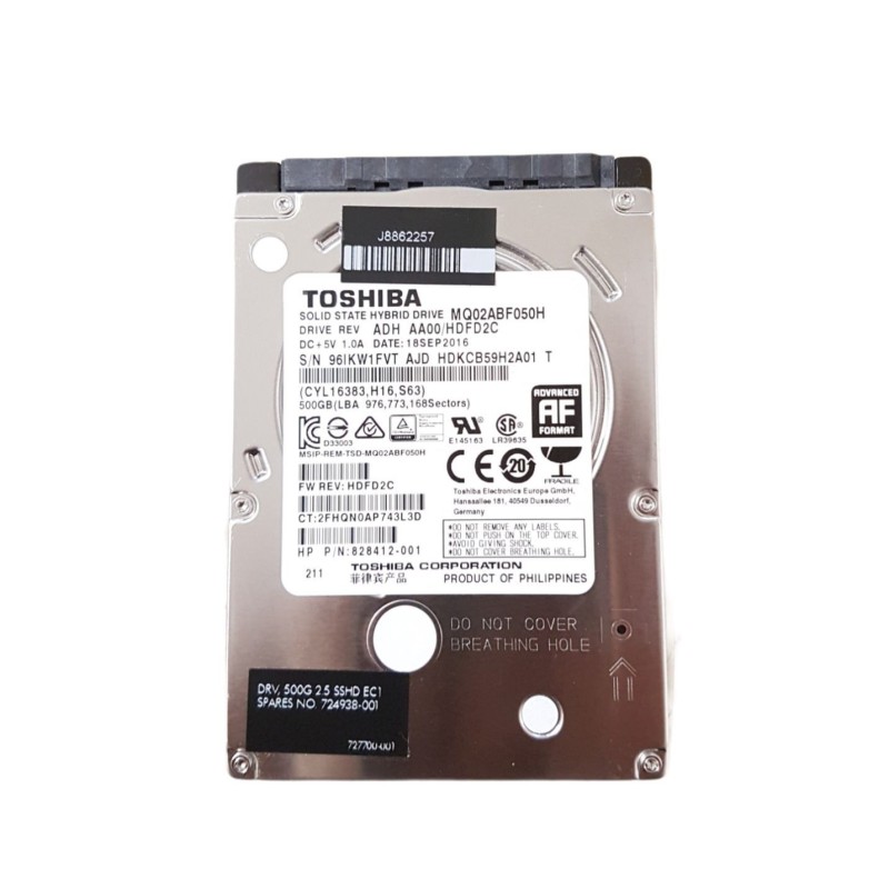 HP 828412-001 500gb 2.5" 7mm sata MQ02ABF050H