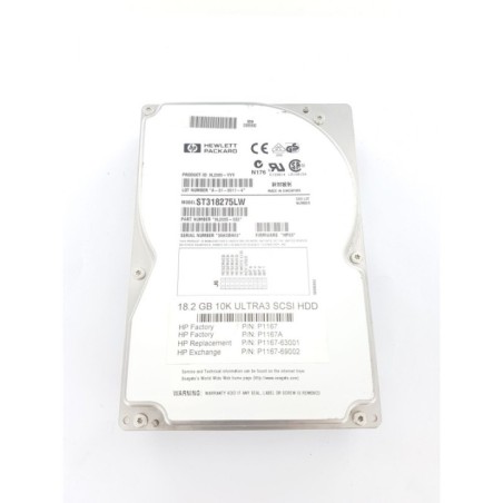 HP ST318275LW 18 2GB WIDE ULTRA3 SCSI 10K RPM 9L2005-032 P1167A P1167-63001 P1167-69002