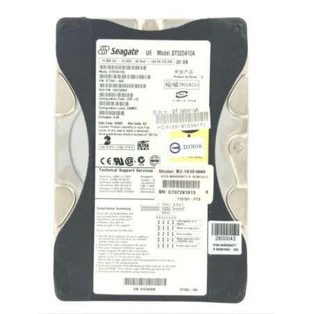 Seagate ST320410A 20GB 3.5" Hard Disk 9T7001-303 100155902