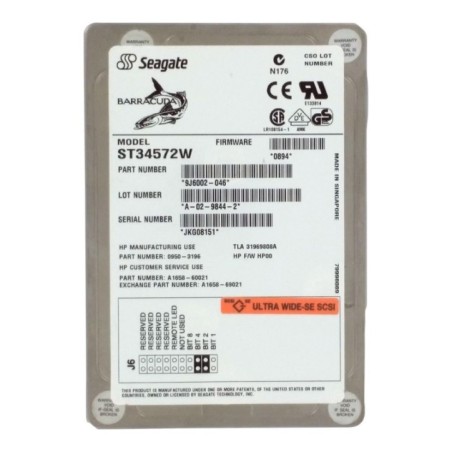 HP Seagate 4.5GB 7200 RPM 68 PIN 3.5P