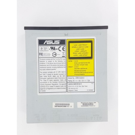 ASUS CRW-5232A3 CD Burner 52X CD-R 32X CD-RW 52X CD-ROM Black