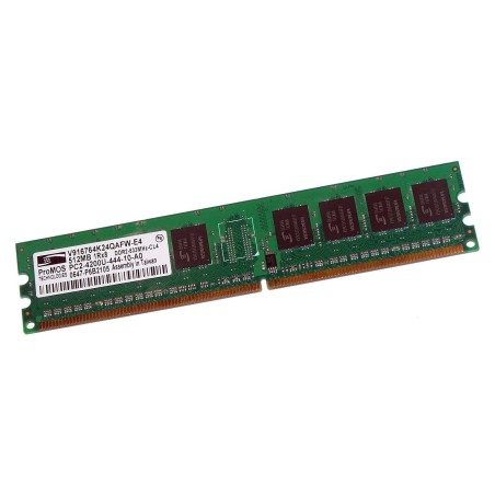 PROMOS V916764K24QAFW-E4 512MB PC2-4200 DDR2-533MHz non-ECC Unbuffered CL4 240-Pin