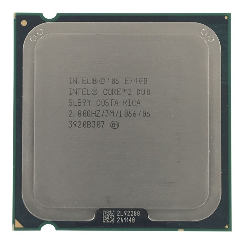 Intel Core2Duo E7400 8GHZ 2.80/3M/1066 2C 65W SLB9Y