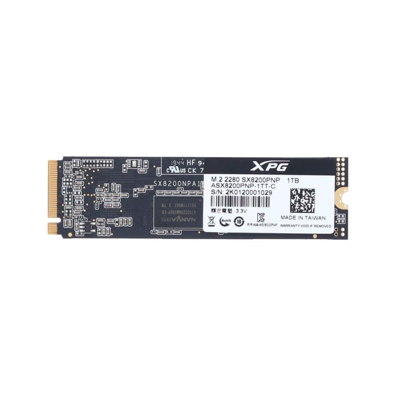 Le SSD Adata SX8200 Pro 1TB est un SSD M.2 PCIe 3.0 NVMe solide qui est fabriqué avec des matériaux de haute qualité.