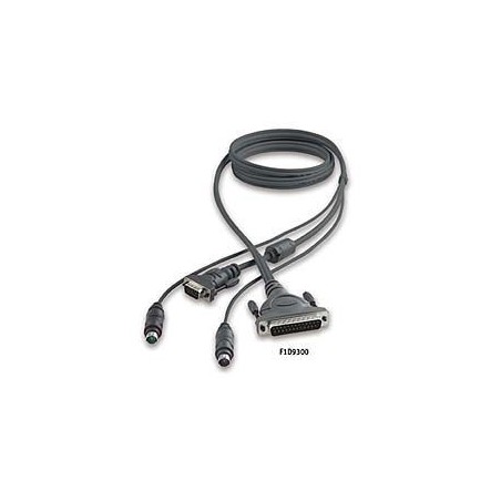 Belkin F1D9300-10 3M OmniView All-In-One KVM Cable for MATRIX2 F1D9300X10 10 Ft.