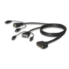 Belkin F1D9400-10 OmniView Dual-Port PS/2 Kabel 3m DB-25 VGA & PS/2 Molded