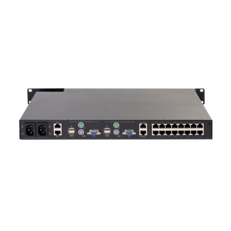APC Rack KVM Switch 2G Enterprise Analog 2 Utilisateurs Locaux 16 Ports