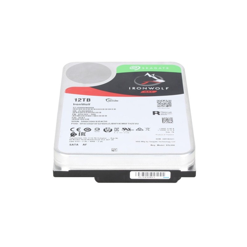 Seagate Ironwolf 12TO Disque Dur 7.2k SATA