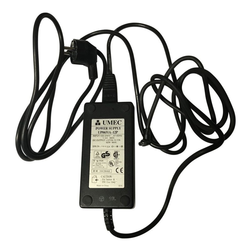 UMEC POWER SUPPLY CHARGER ADAPTER UP0651A-12P 54 L 12V/5.17A 62 W