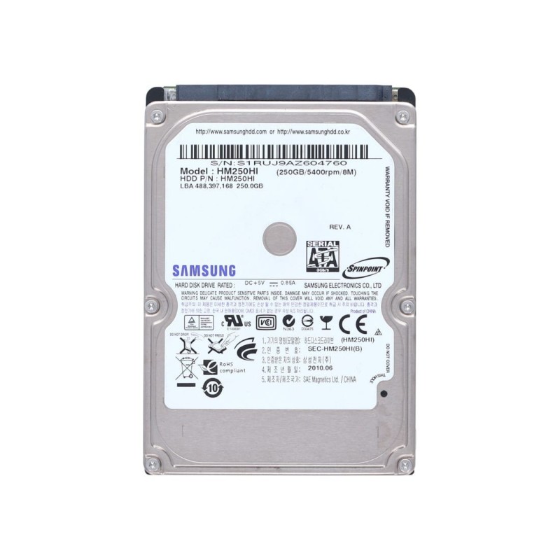 Samsung HM250HI 250GO 5.4K SATA Disque Dur