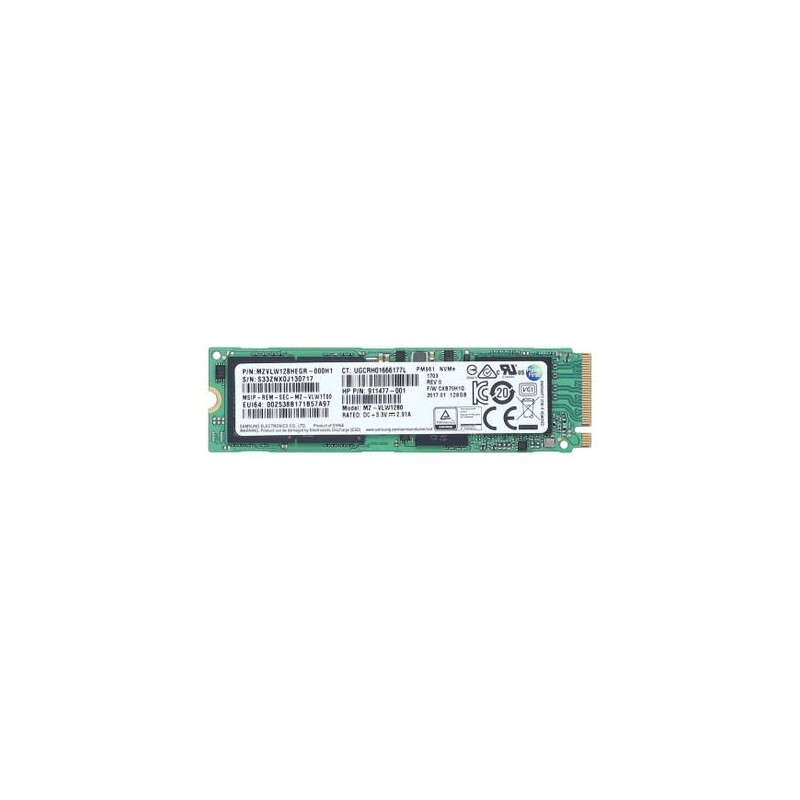 Samsung MZVLW128HEGR-000L1 SSD 2280 NVME M.2 128GB disque dur.