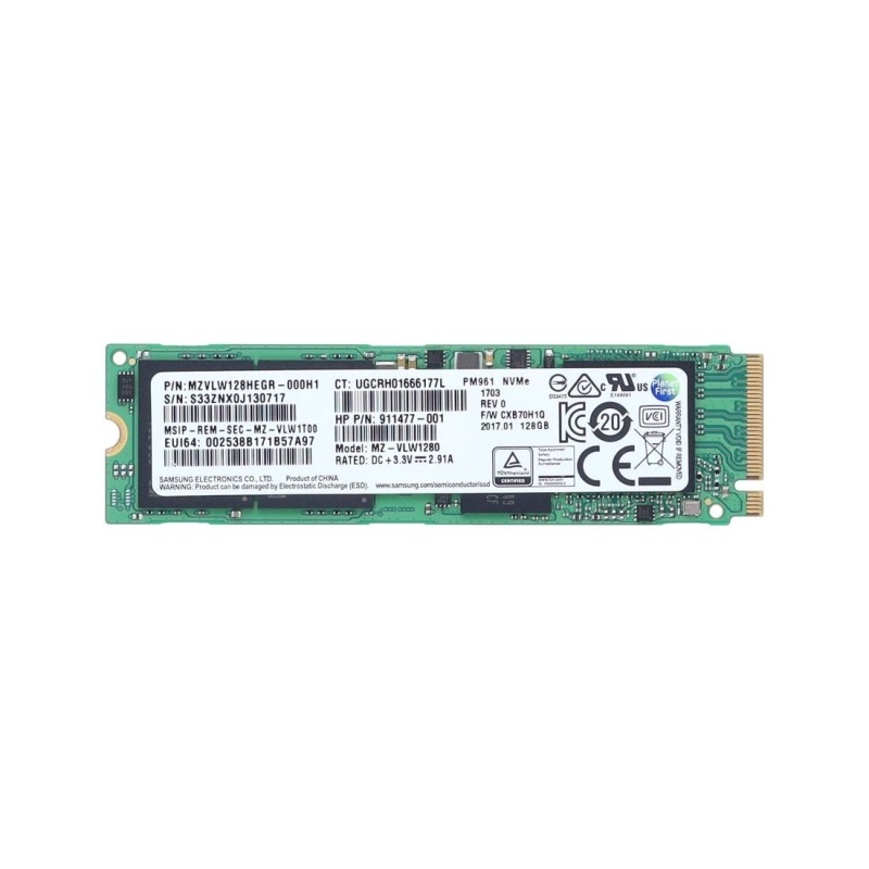 Le SSD Samsung 2280 NVME M.2 128GB est un disque dur solide à haute vitesse.