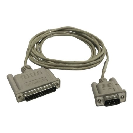 HP 5064-6204 RS-232 cable with DB9 connector at one end and DB25 / MDP MUX