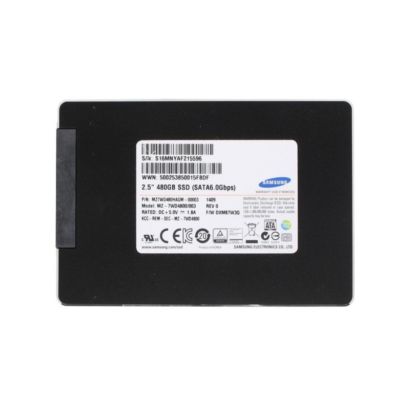 Samsung MZ7WD480HAGM Solid State Drive 480GO SATA 2