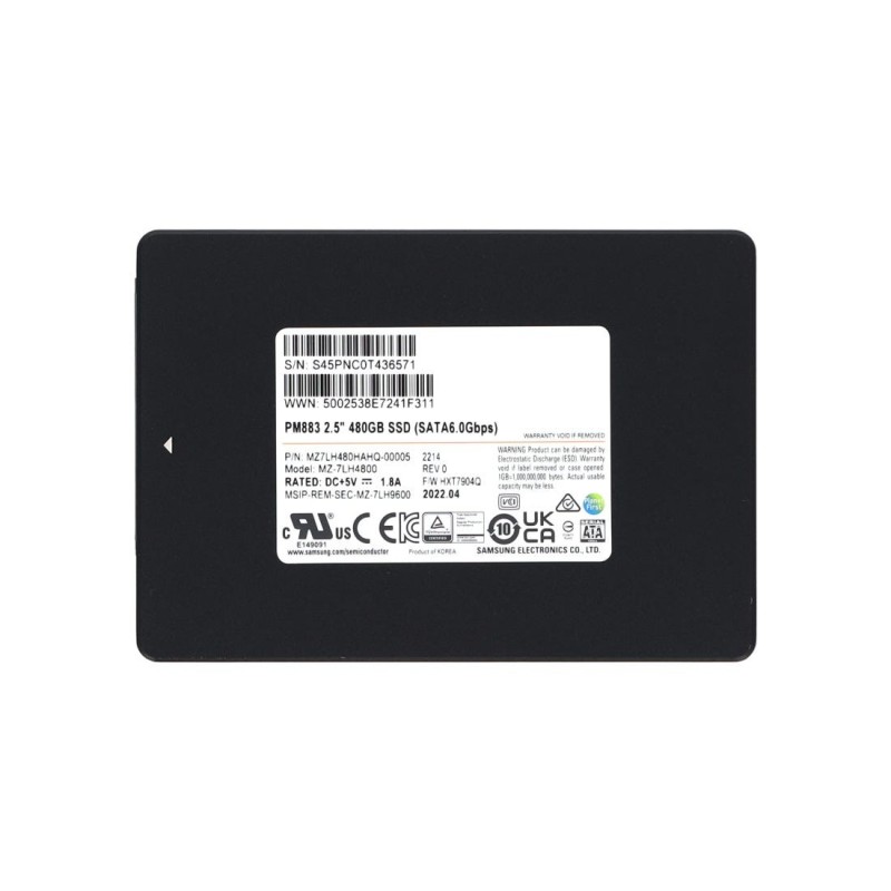 Samsung MZ7LH480HAHQ-00005 PM883 480GO SATA Solid State Drive