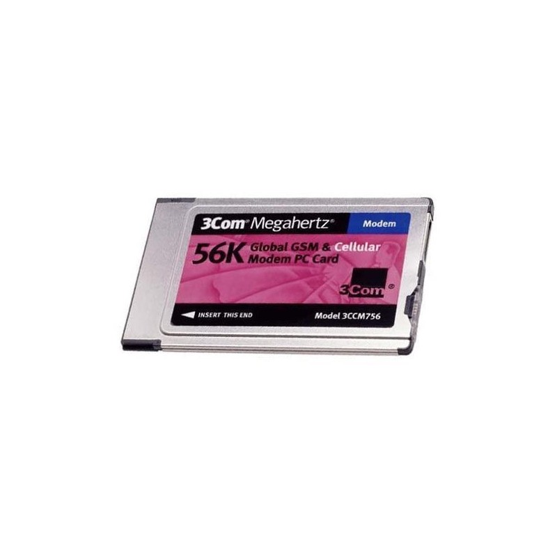 3COM 3CCM756 56K GLOBAL MODEM PC CARD