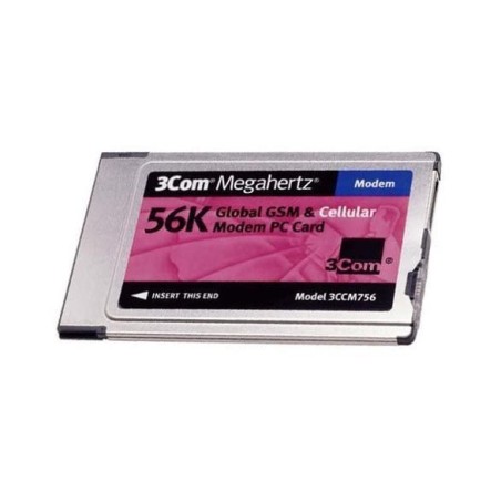 3COM 3CCM756 56K GLOBAL MODEM PC CARD